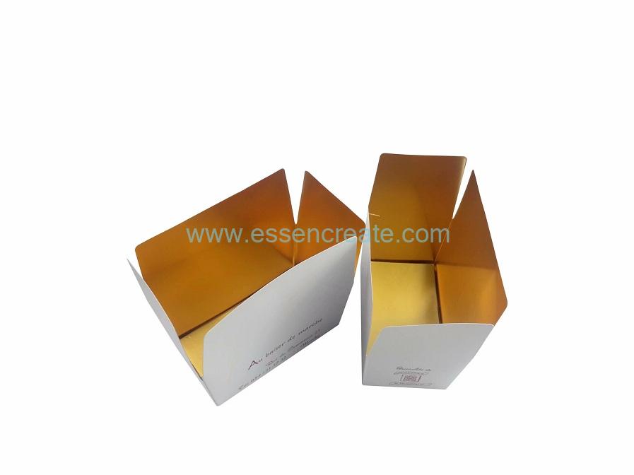 Non-glue structure Gold Cardboard Folding Box