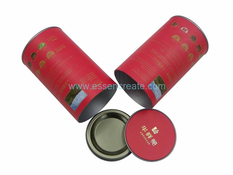 Paper Cans with Insert Tin End
