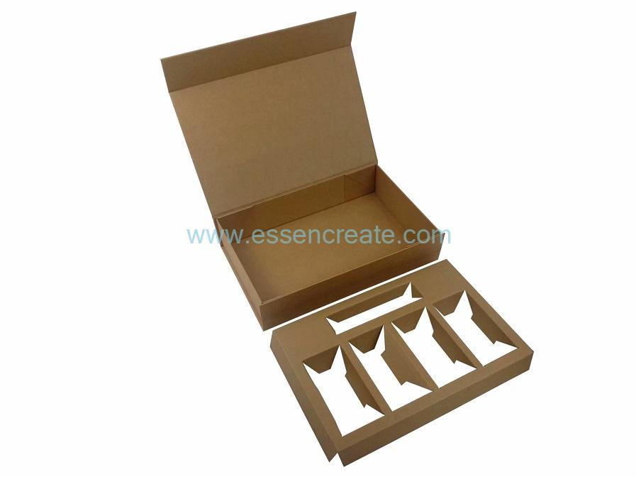 Collapsible Design Foldable Kraft Gift Box With Magnet