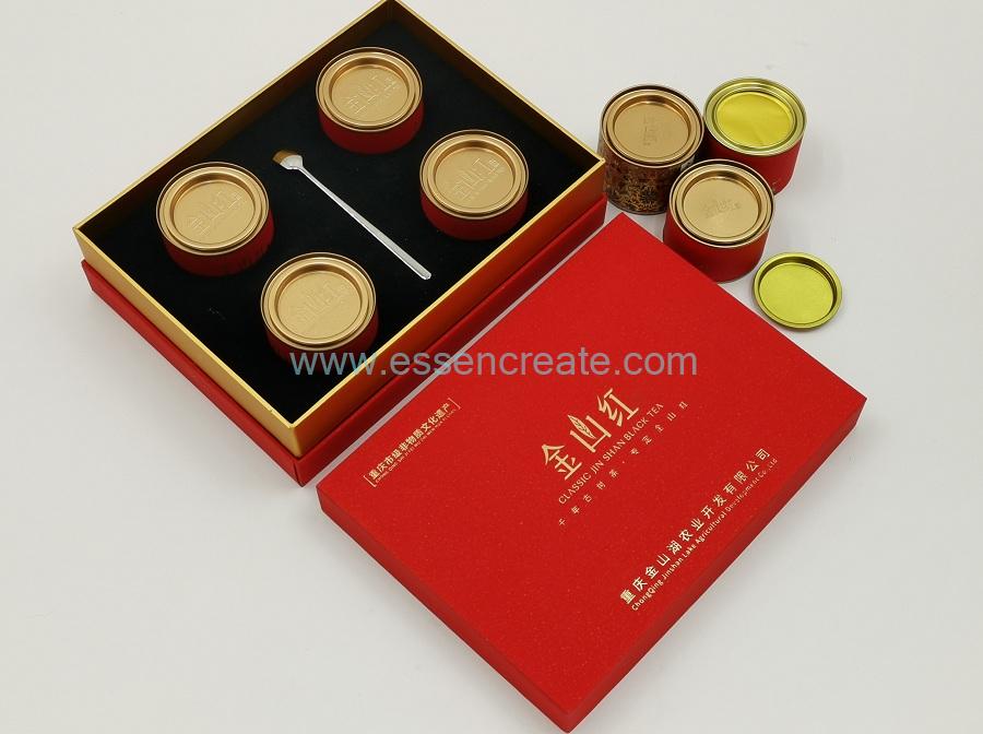 Round Tea Cans with Gift Box