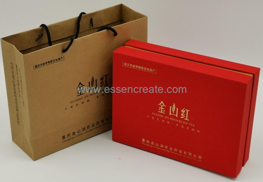 Round Tea Packing Box with Bag