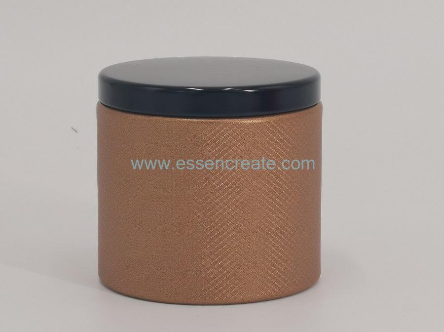 Cylinder Tea Canister with Metal Lid