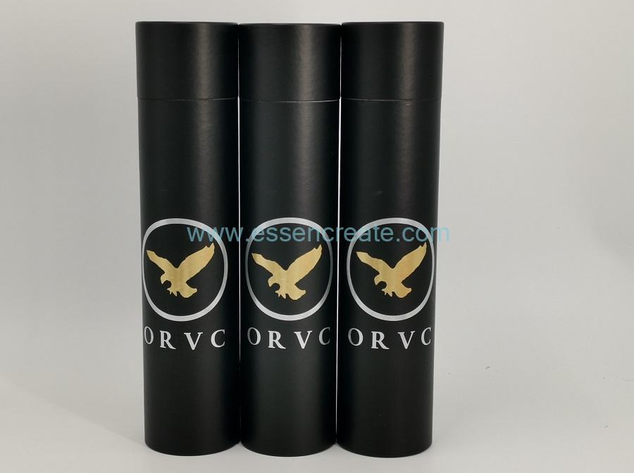 Wine Glass Packaging Paper Tube with Clear Window
