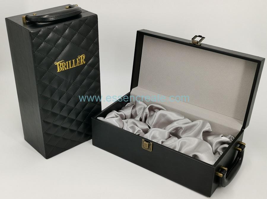 PU Thread Line Leather Packing Box