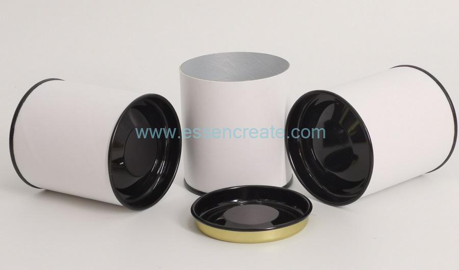 White Paper Metal Cans