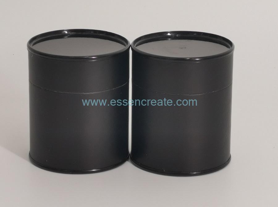 Paper Cans with Black Metal End
