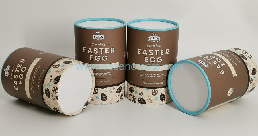 Dark Chocolate Packaging Round Easter Egg Gift Box