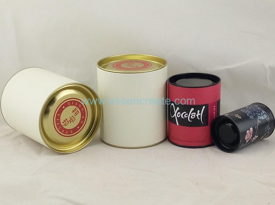 Paper Canister with Tin Lid