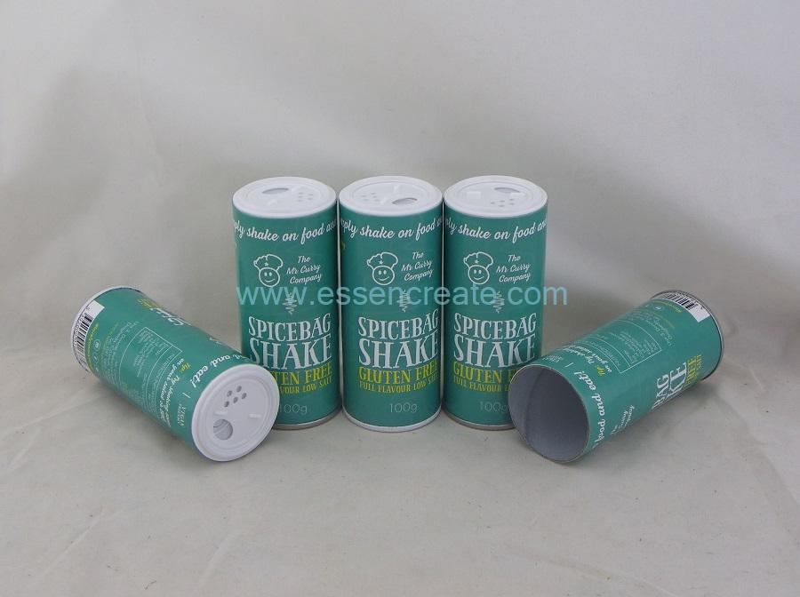 Paper Pepper Powder Spice Packaging Shaker Cardboard Tube