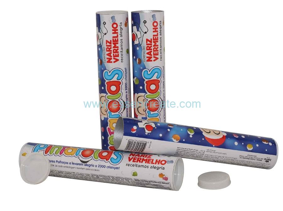 Paper Cardboard Tube with Plastic Lid