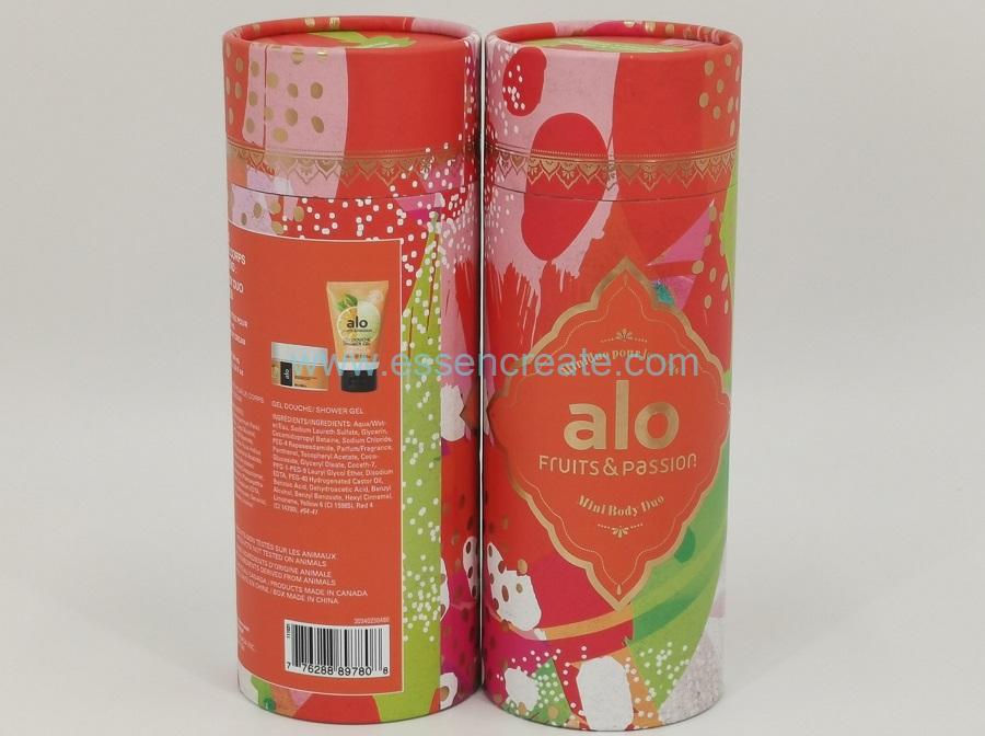 Tube de papier d'emballage de crème pour le corps et de gel douche Tube de papier d'emballage de crème pour le corps et de gel douche