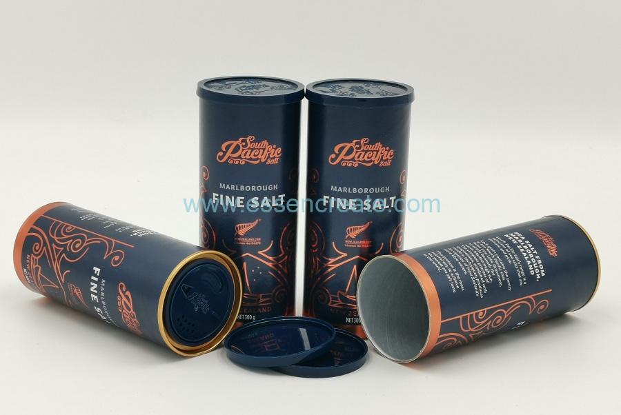 Boîtes de sel en papier shaker en plastique et aluminium de nouveau style