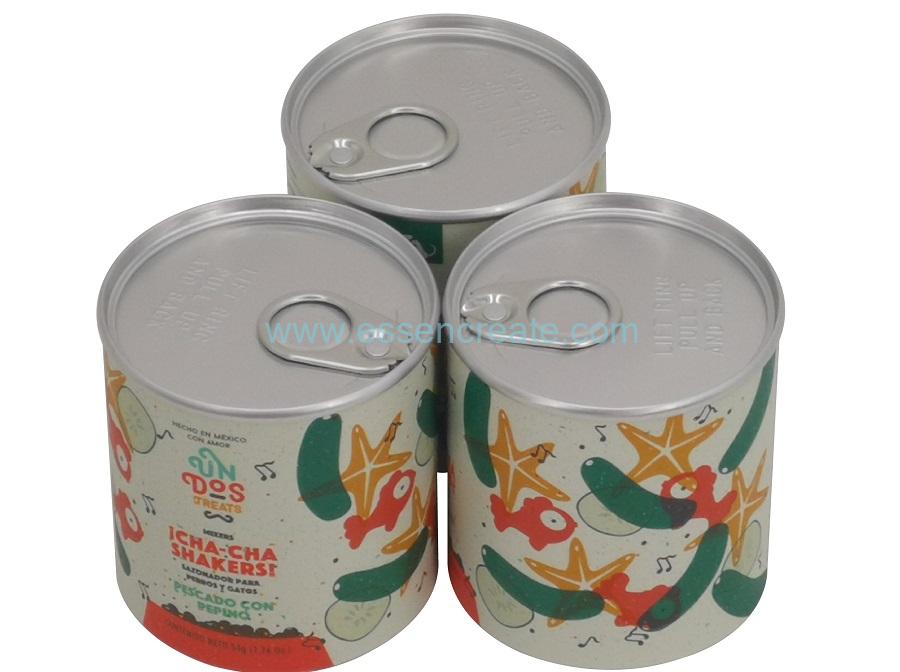 Tube d'emballage composite d'aliments pour poissons