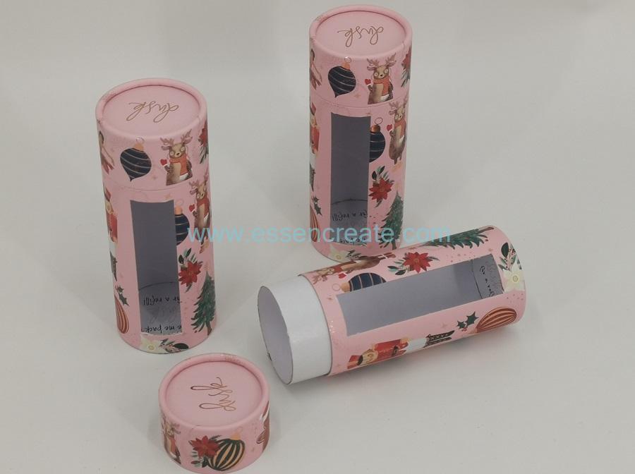 Boîtes d'emballage de bougies avec fenêtre