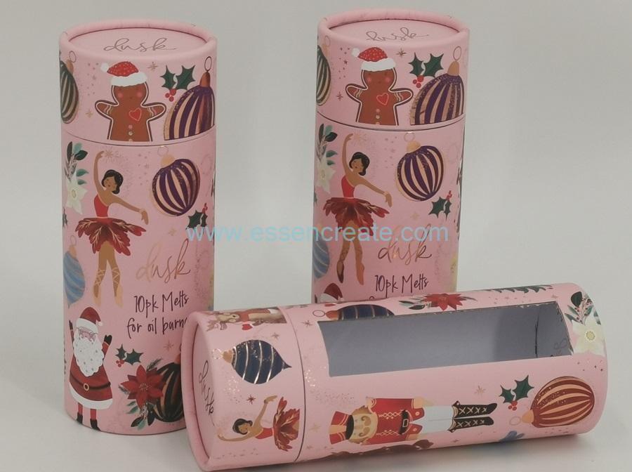 Boîtes de papier d'emballage de bougies faites à la main