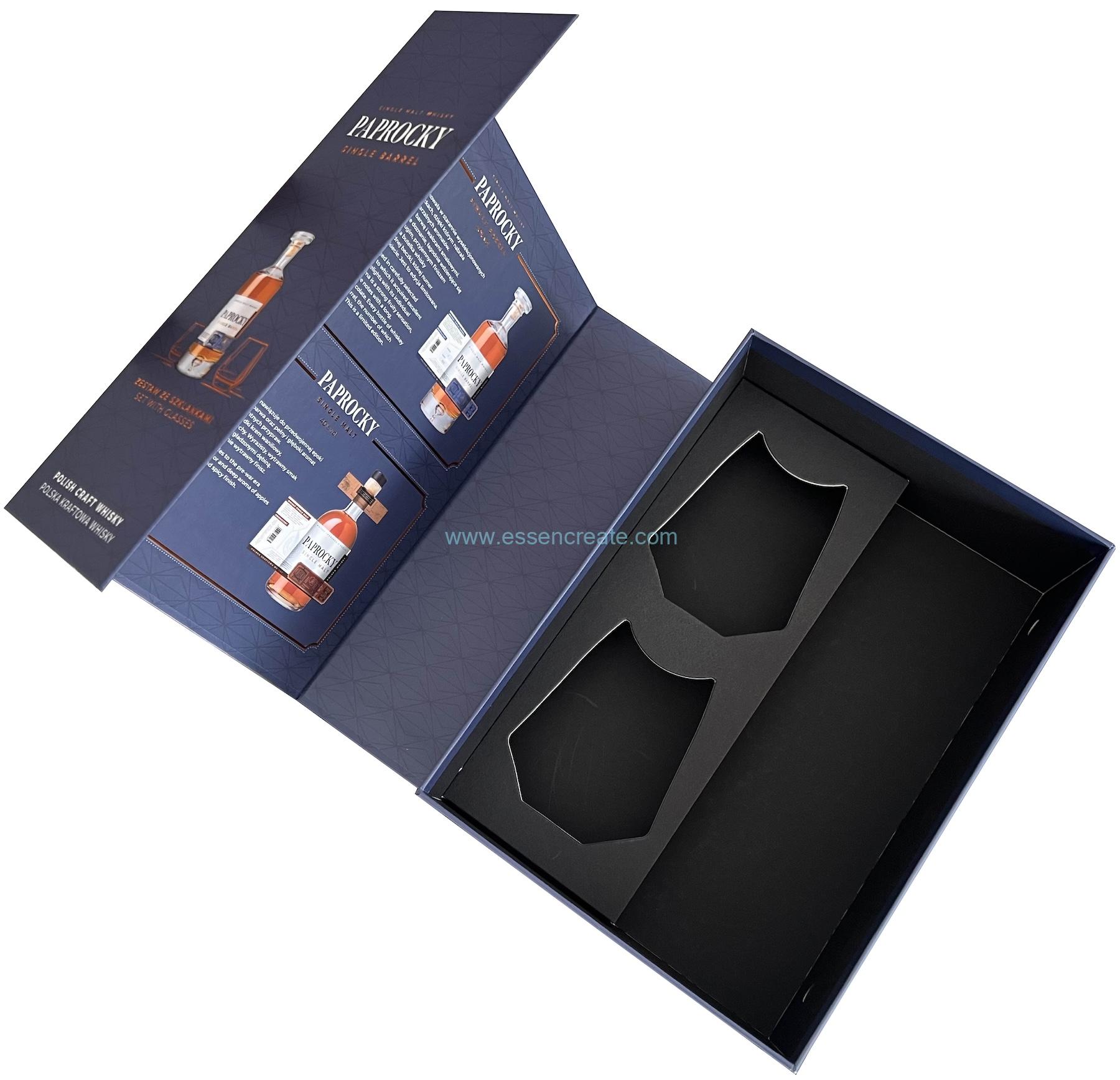 Coffret cadeau d'emballage de whisky