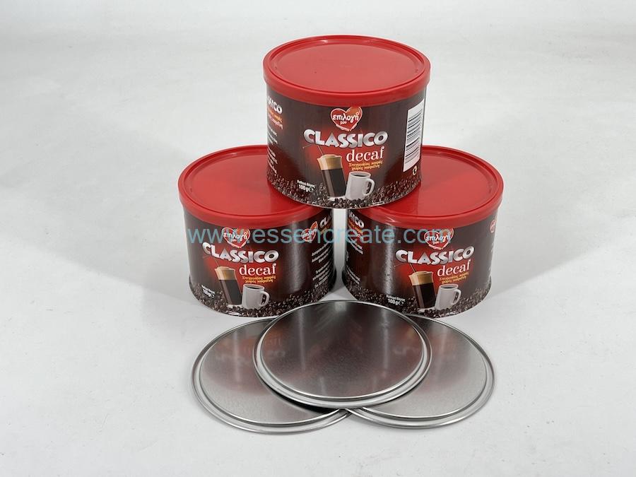 Emballage de canettes de café de 100 g