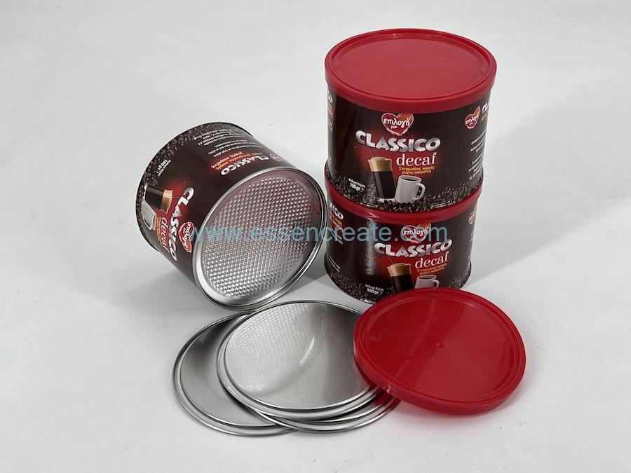 Conditionnement d'une boîte de café de 100 g