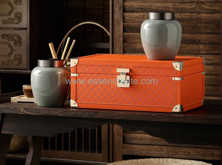 Petite boîte à thé en bois moderne de qualité de style vintage Petite boîte à thé en bois moderne de qualité de style vintage