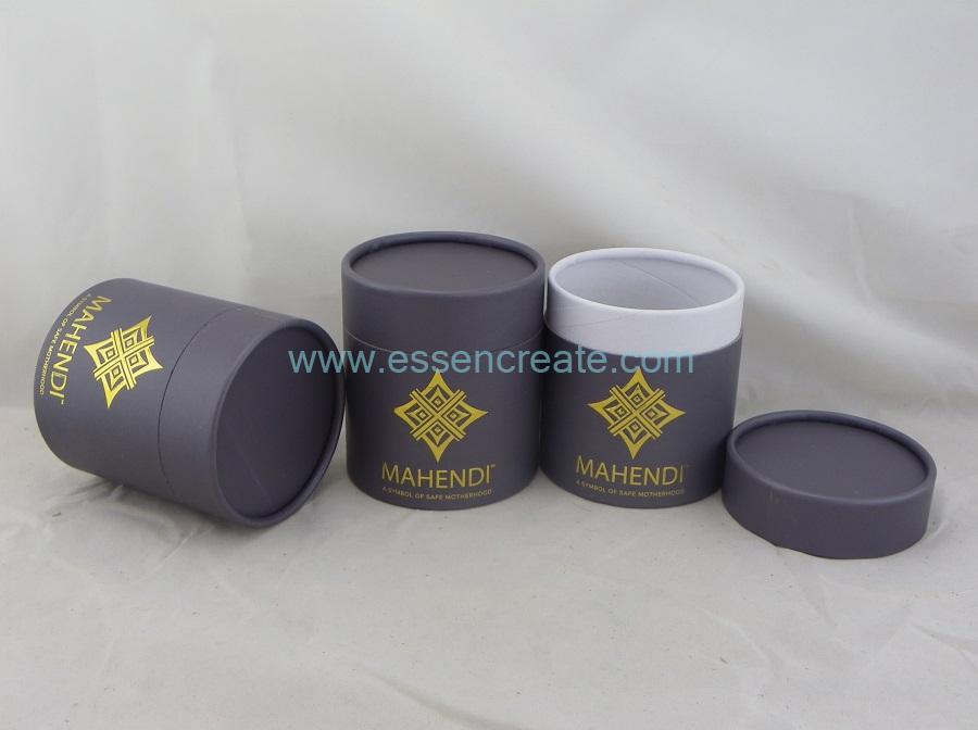 tubes de bougies en papier noir