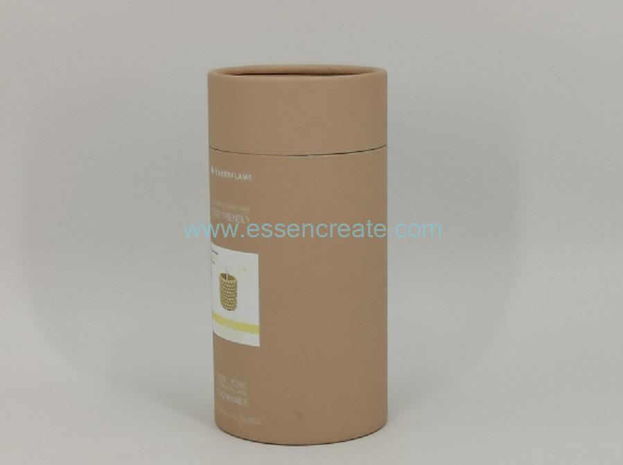 bougeoir ambre tube verre