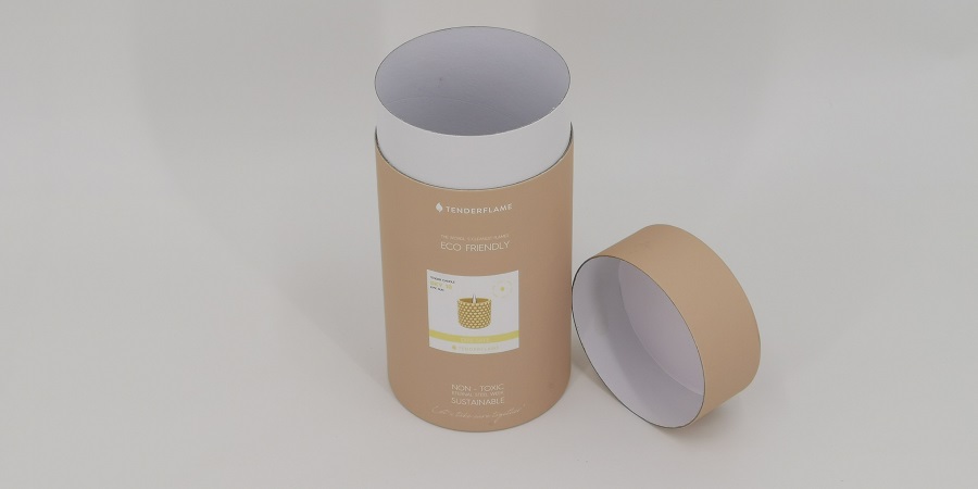 boîte de tube d'emballage de bougie chauffe-plat