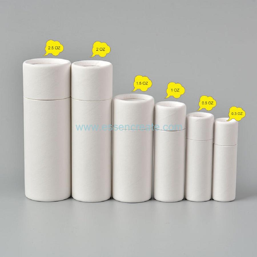 emballage de tube de cylindre de papier personnalisé recyclé de luxe