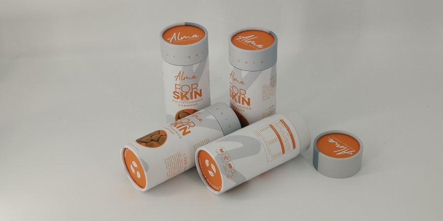 boîte ronde en tube de papier