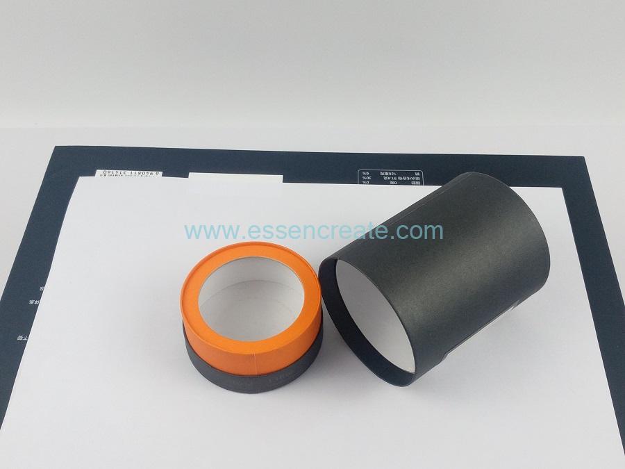 Machine à plaquer les chants pour boîtes de tubes en papier