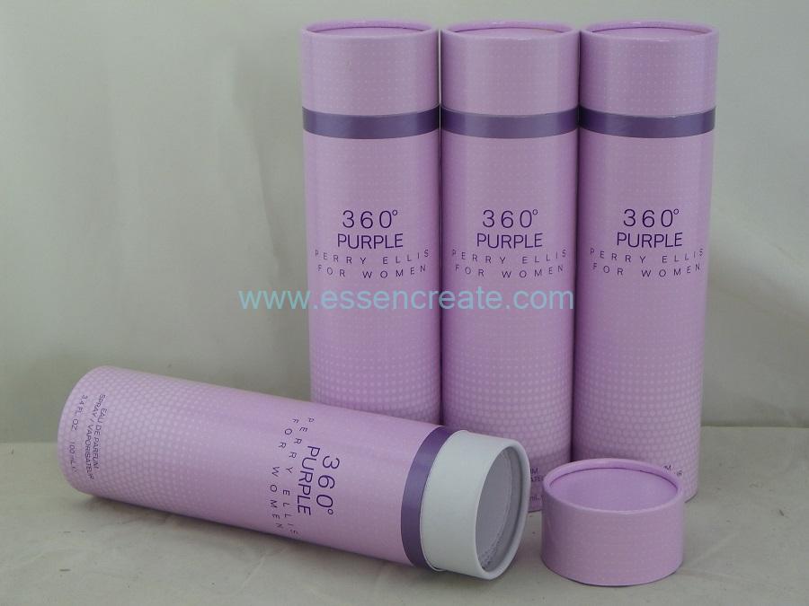 tube de papier rouge