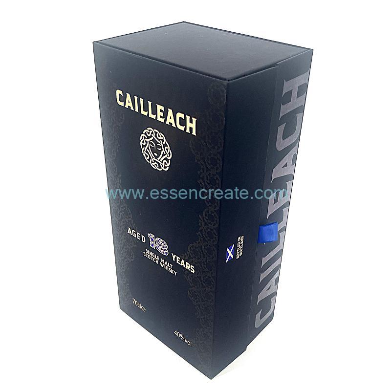 Custom Logo Black Magnetic Closure Rigid Cardboard Box