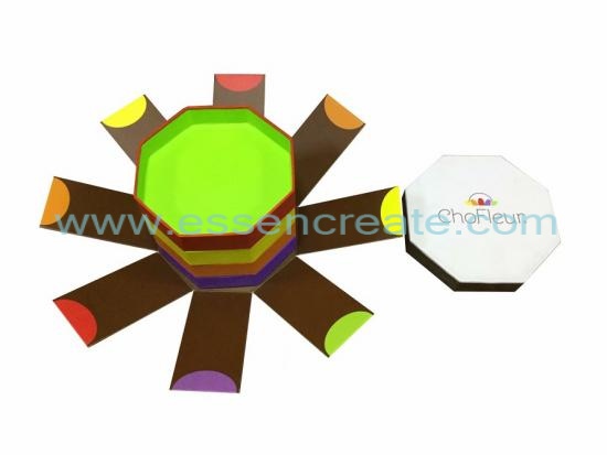Four Tier Octagonal Foldable Chocolate Box