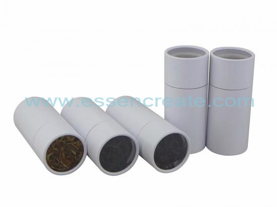 White Paper Tube with window