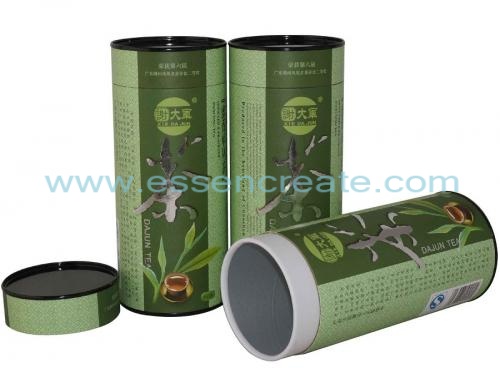tube d'emballage de papier de thé oolong