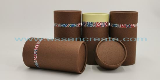 Golden Metal Round Tea Can