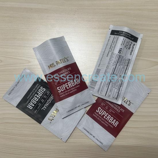 Sacs Mylar aluminisés pour l'emballage de barres de chocolat