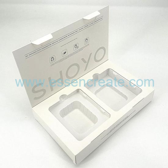 Boîte de papier de soins de la peau à clapet de production