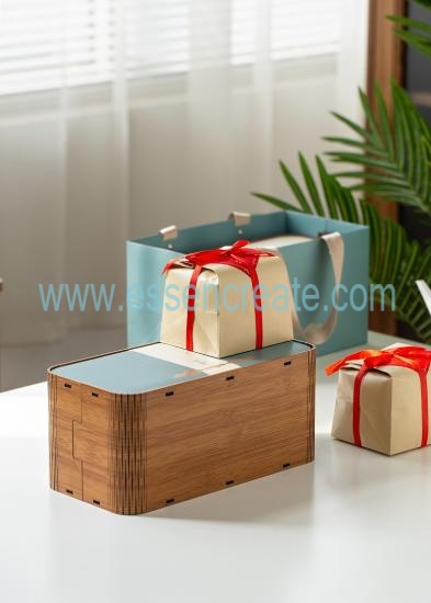 Wholesale natural bamboo tea boxes with wooden storage
