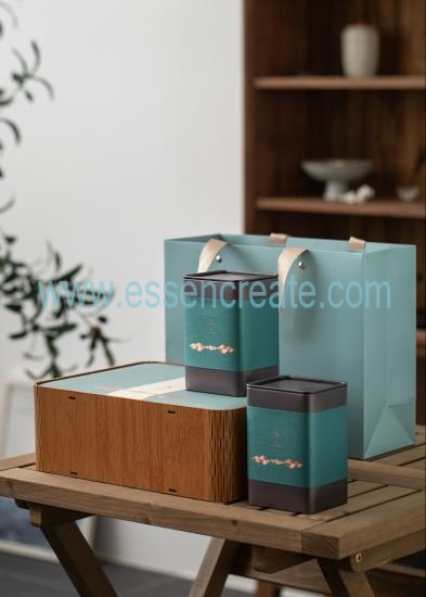 Wholesale natural bamboo tea boxes with wooden storage
