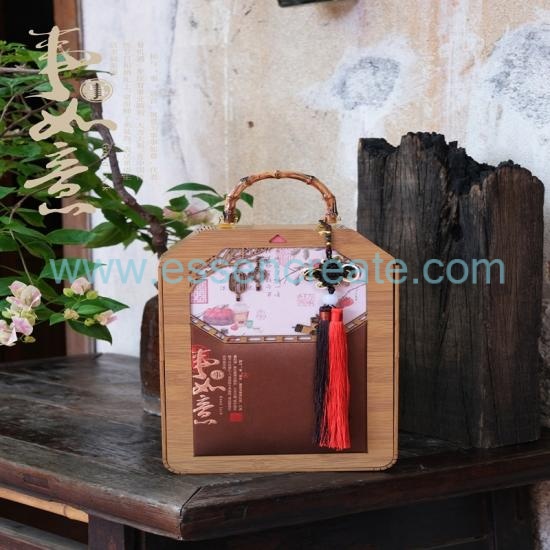 boîte à thé en bois premium pour les cadeaux d'entreprise