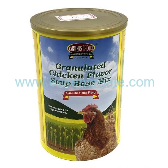Boîte de poudre de poulet imprimée sur mesure