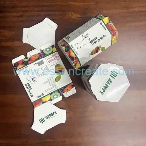 Emballage personnalisé de bâtonnets de gelée en boîte à six côtés