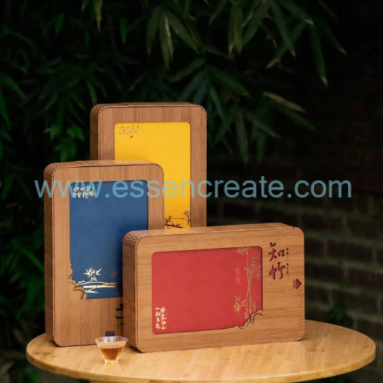 Emballage de thé en bois personnalisé