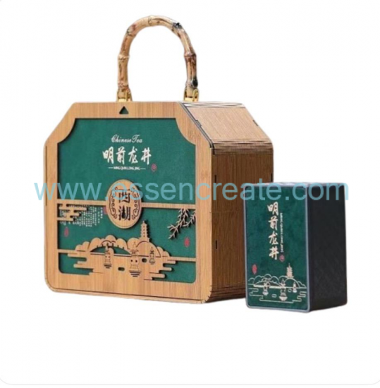 Emballage de thé en bois personnalisé