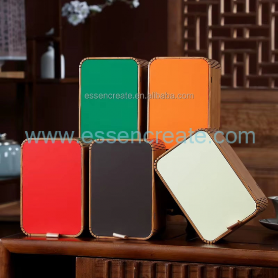 Emballage de thé en bois personnalisé