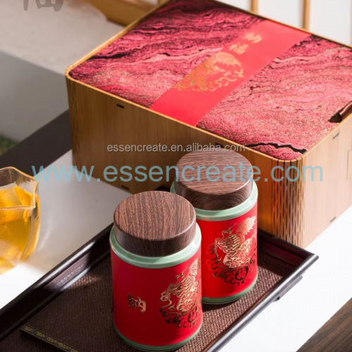 Emballage de thé en bois personnalisé