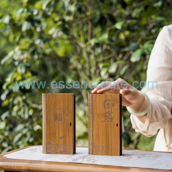 Boîte à thé en bois exquise personnalisée