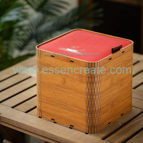 Boîte à thé en bois exquise personnalisée