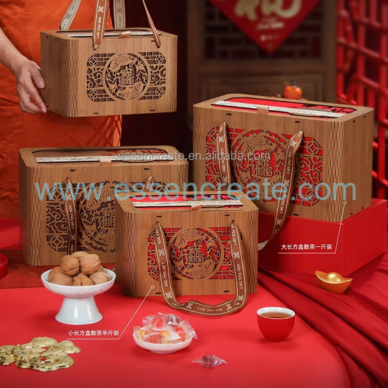 Emballage de thé en bois personnalisé
