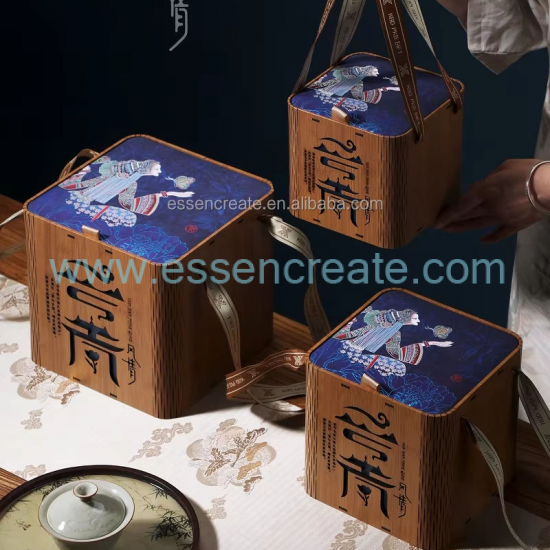 Emballage de thé en bois personnalisé